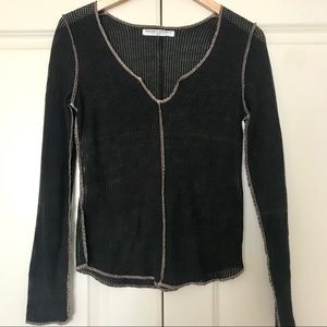 Project Social T✨ See-Through Black Top